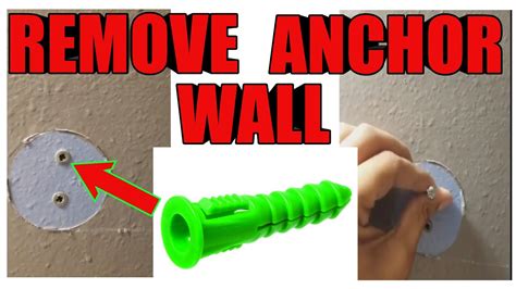 How To Remove Plastic Drywall Anchors Without Tools