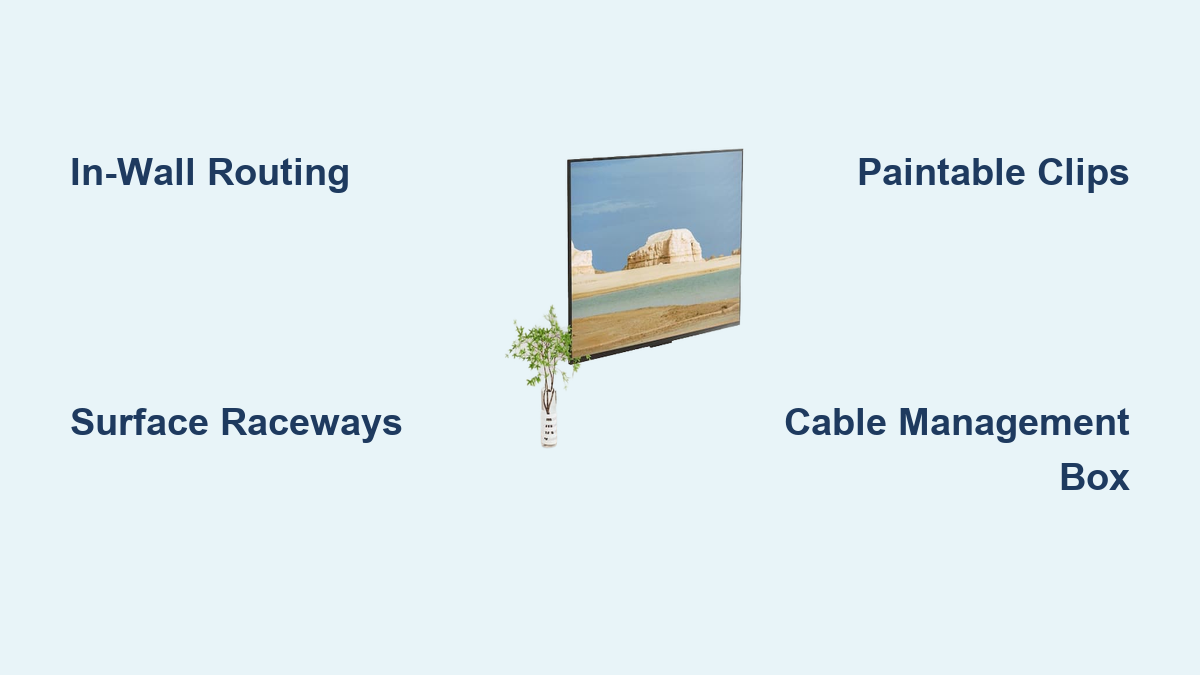 How to Hide Cables on Wall Mounted TV